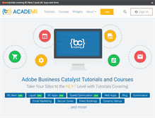 Tablet Screenshot of bcacademe.com